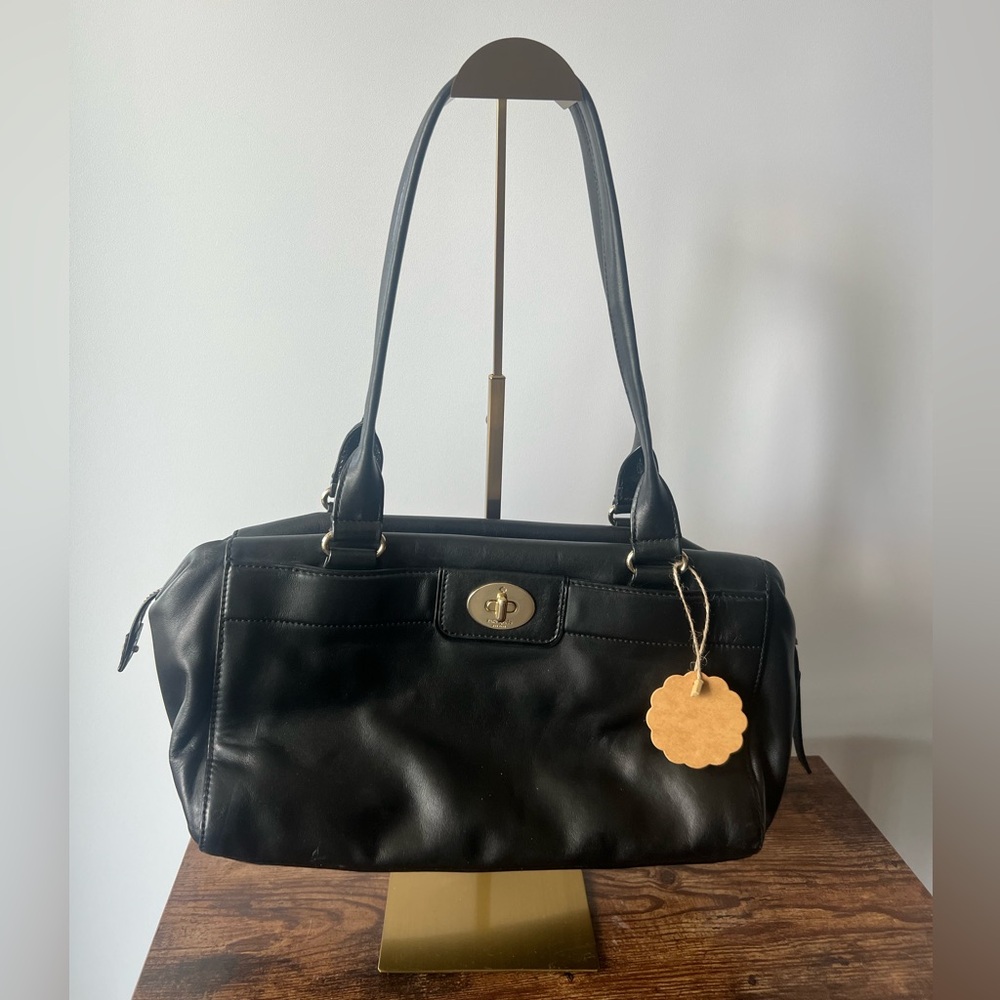 Kate Spade Black Leather Women's Bag Medicine Purse comes with Card Inside